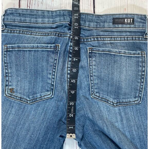 Kut from the Kloth Jeans Womens Sz 4 Catherine Ankle Straight Leg Medium Wash - Picture 7 of 13